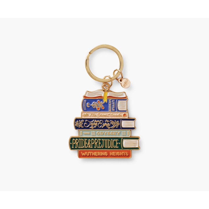 Rifle Paper Co. Book Club Enamel Keychain