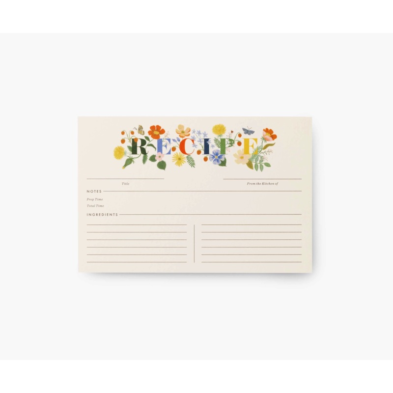 Rifle Paper Co. Recipe Cards- Mayfair