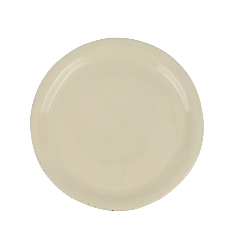 Vietri Cucina Fresca Dinner Plate, Crema