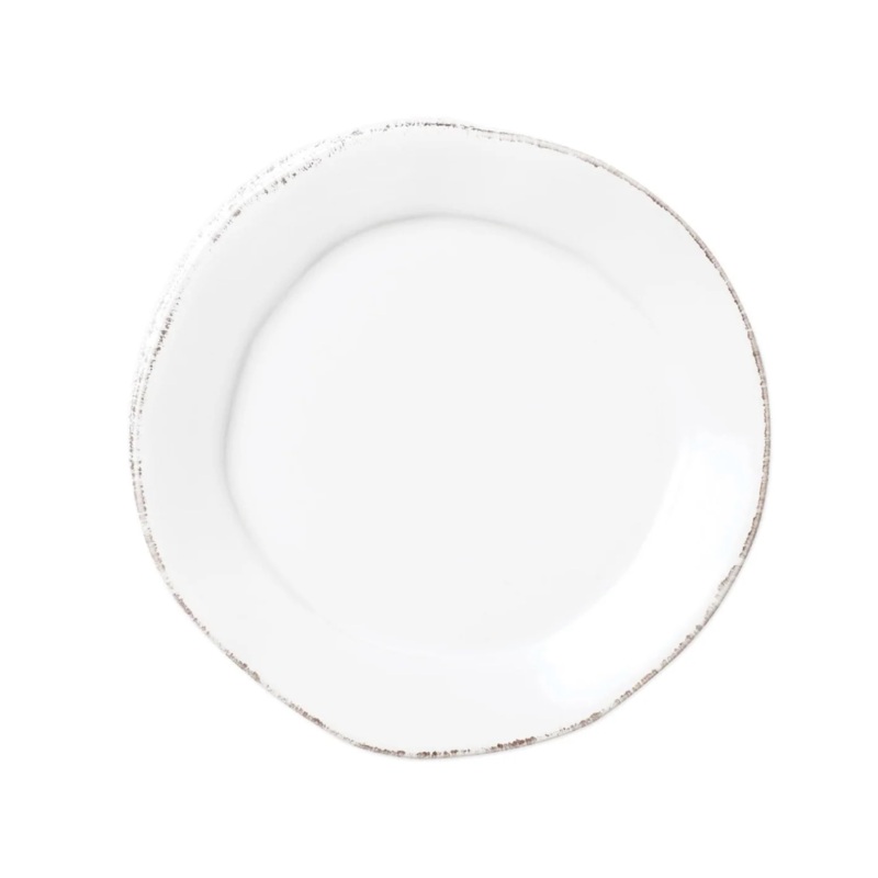 Vietri Lastra Canape Plate, White