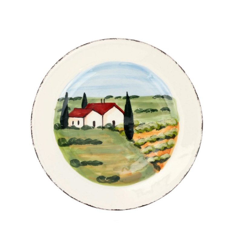 Vietri Terra Toscana Salad Plate