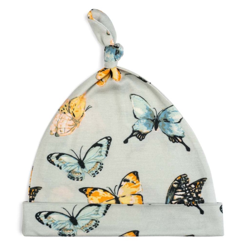 Butterfly Bamboo Knotted Beanie Hat
