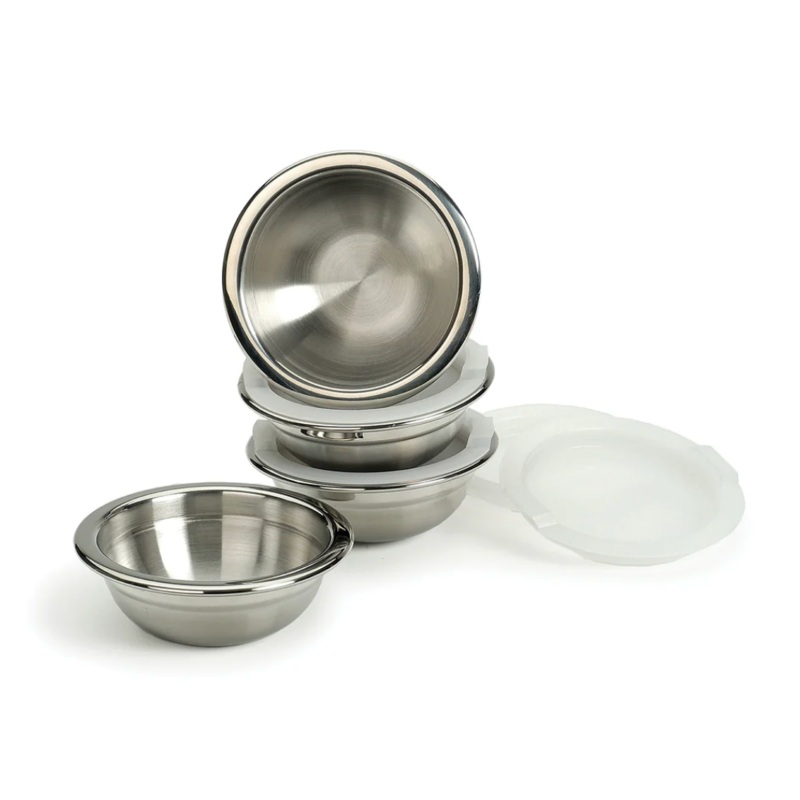 PREP BOWLS WITH LIDS, SET OF 4