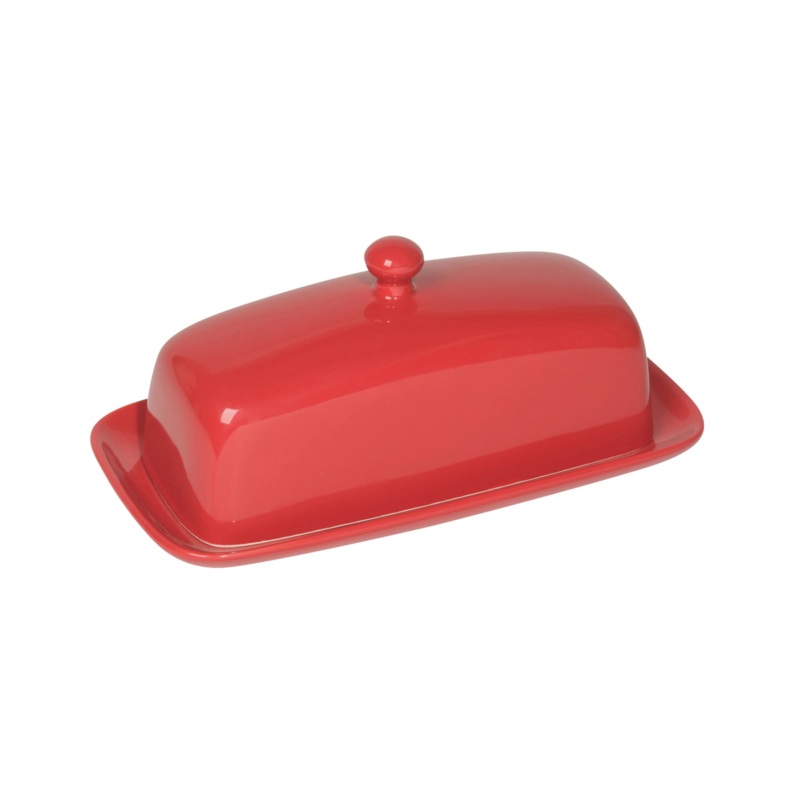 Rectangle Red Butter Dish