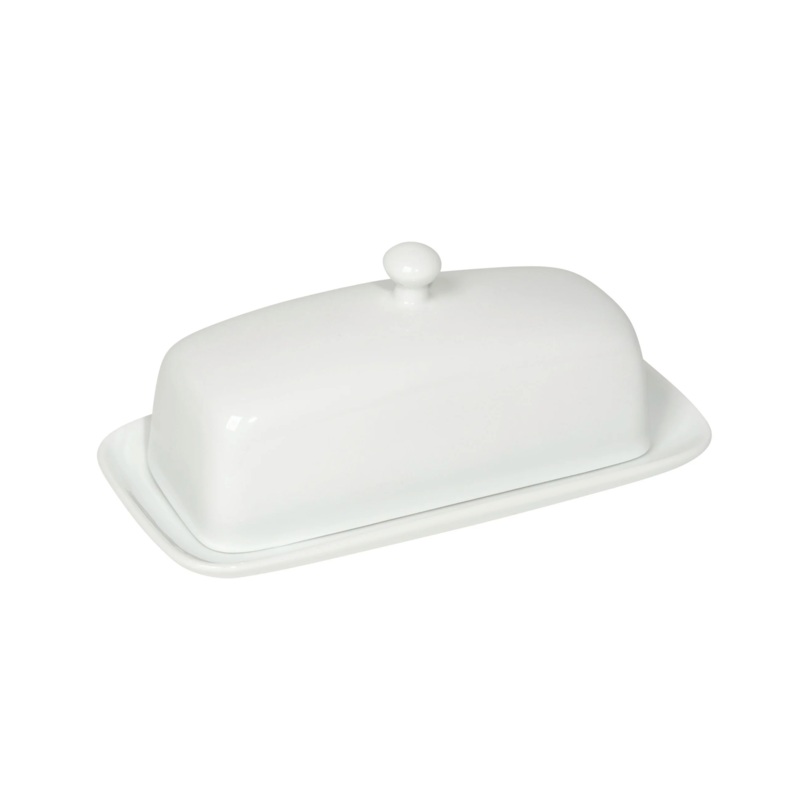 Rectangle White Butter Dish