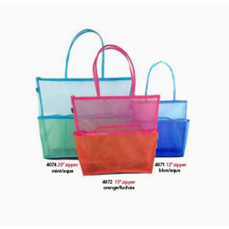 Walker Dunham Sam Tote, 15.5x20, Blue & Aqua