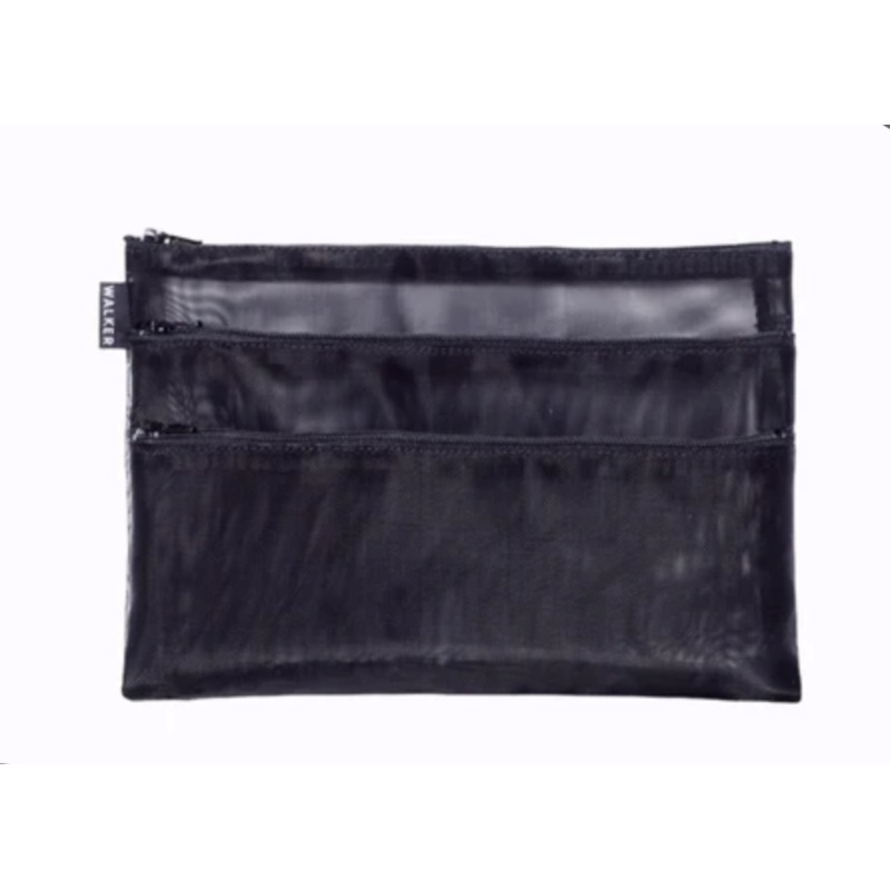 Walker Dunham Triple Zipper Case, 6x9, Black