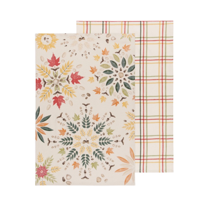Fall Foliage Coordinated Dishtowels, Set of 2
