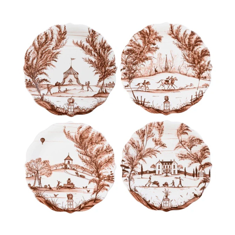 Juliska Country Estate Harvest Party Plate, Set of 4
