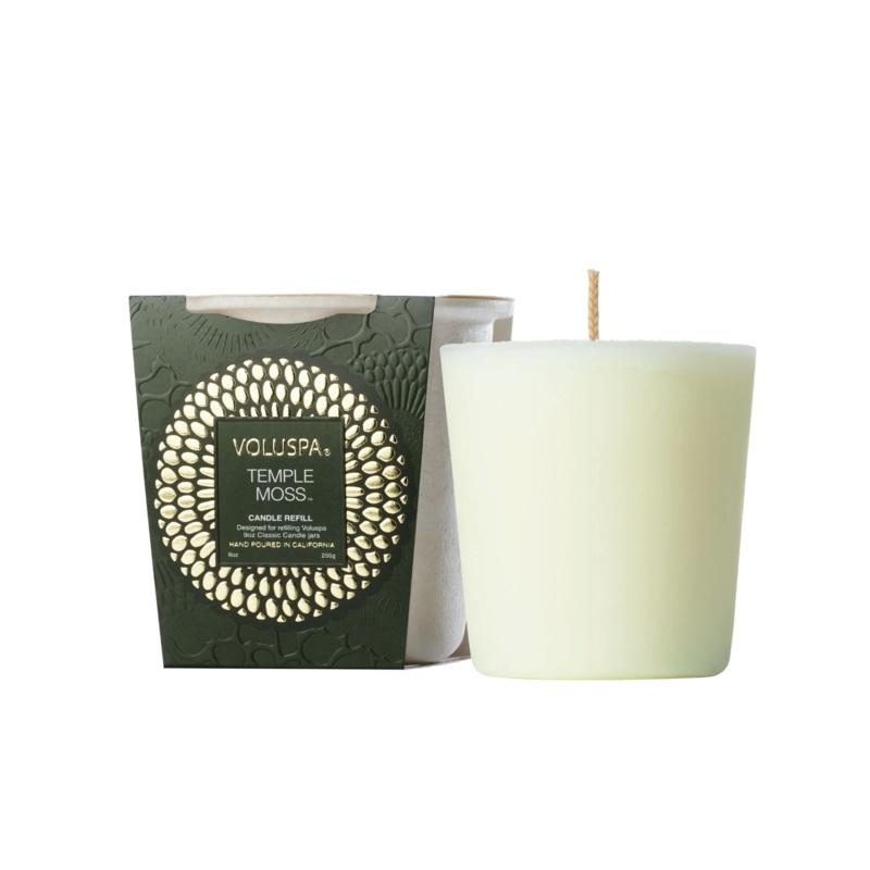 Voluspa Temple Moss Classic Candle Refill