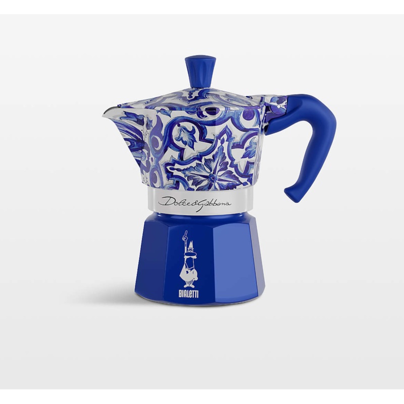 Bialetti Moka Dolce & Gabbana Blue Mediterranean 6-Cup Espresso Maker