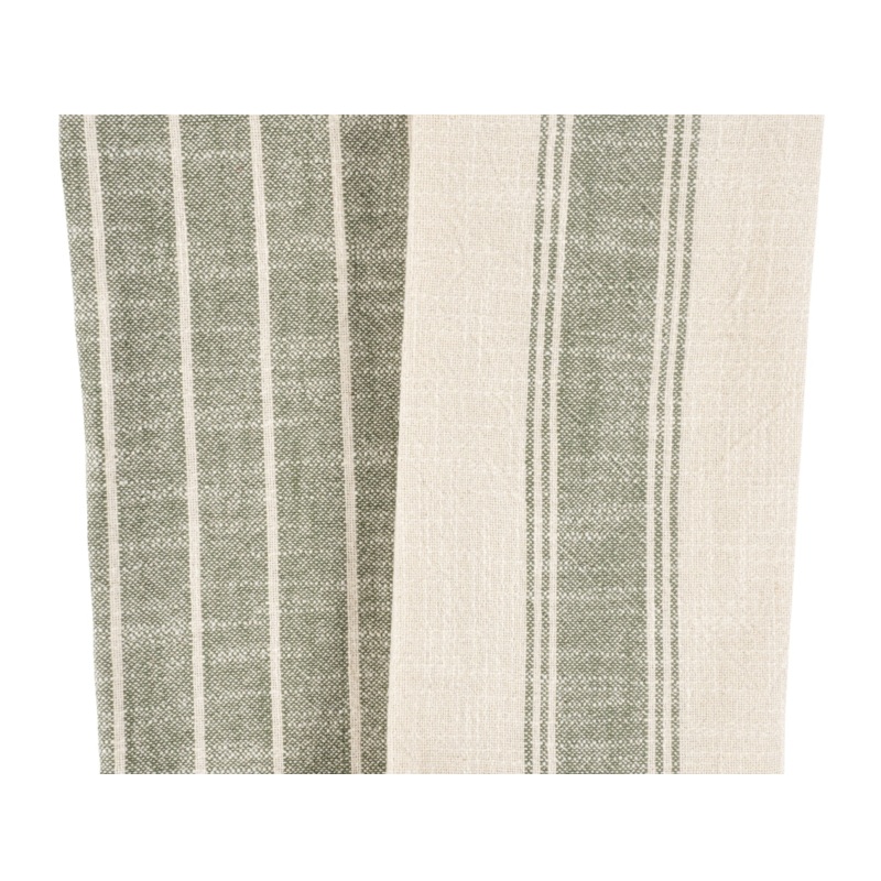 FIRENZE NATURAL RUSTIC FARMHOUSE SLUBBED KITCHEN TOWELS