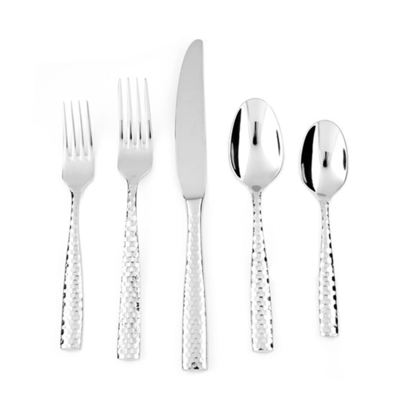 Fortessa Lucca Faceted 20pc Flatware Set