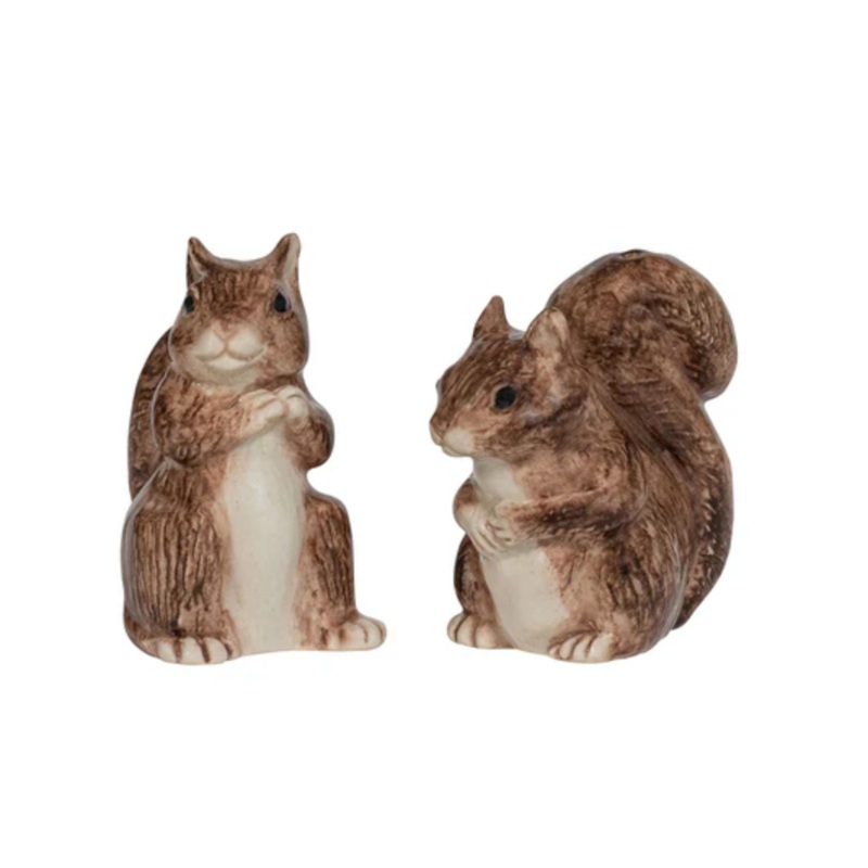 Juliska Clever Creatures Squirrel Salt and Pepper Set