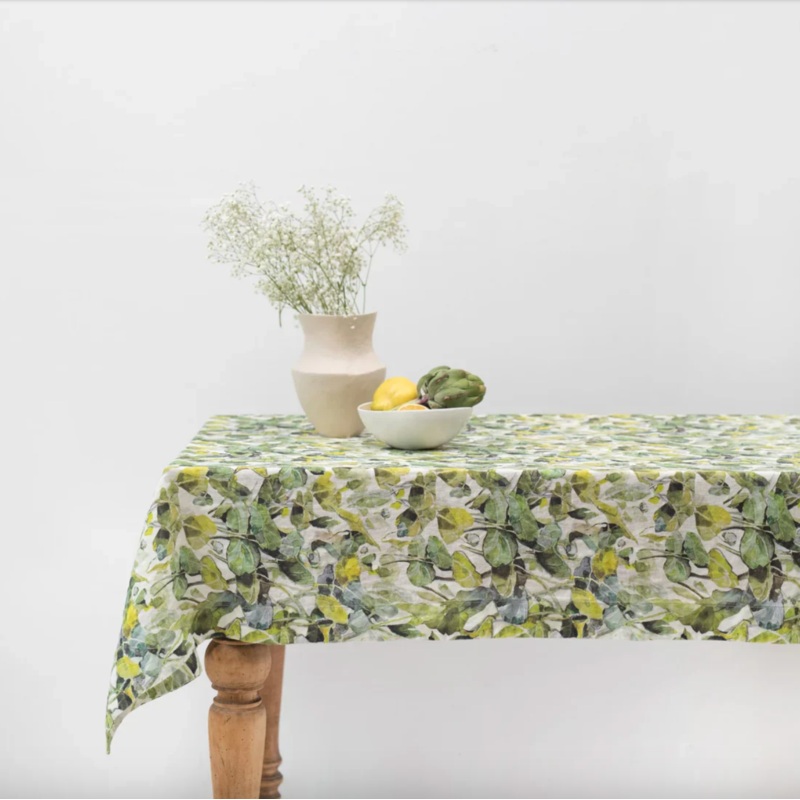 Linen Tales Lotus Linen Tablecloth, 55x98"