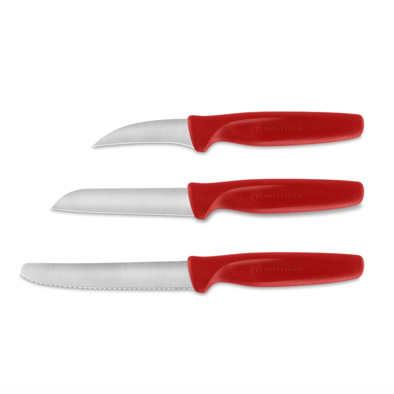 Wsthof 3-Piece Paring Knife Set, Red