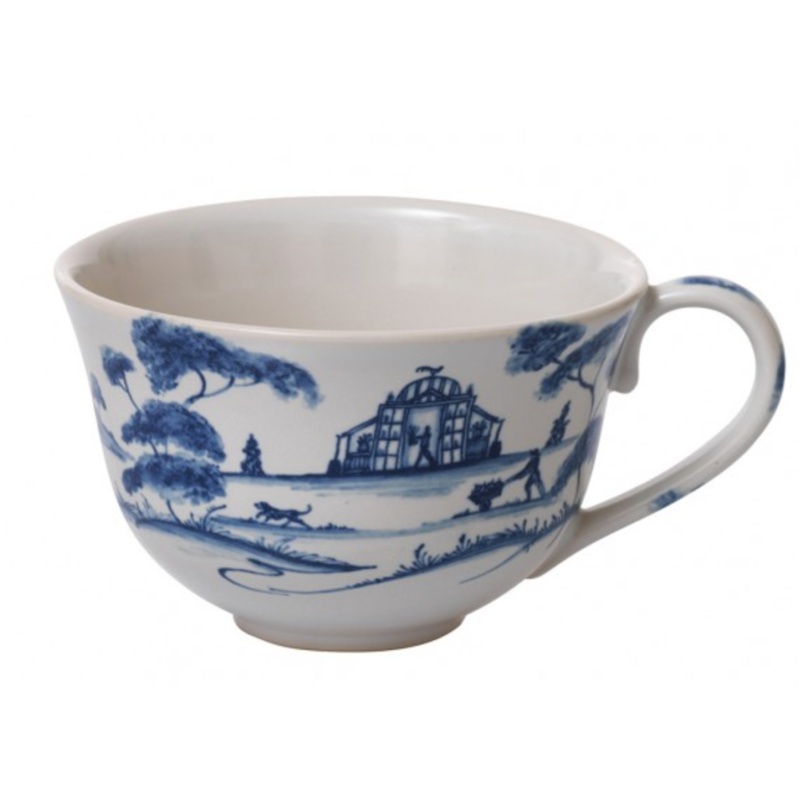 Country Estate Delft Blue Tea/Coffee Cup Garden Follies