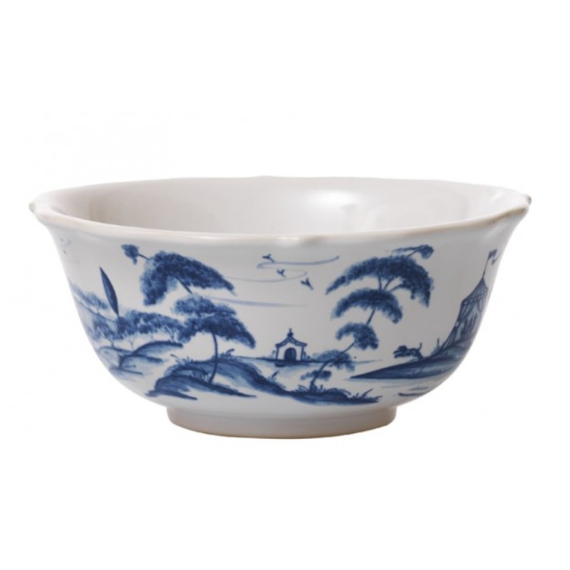 Juliska Country Estate Delft Blue Cereal/Ice Cream Bowl Hen House