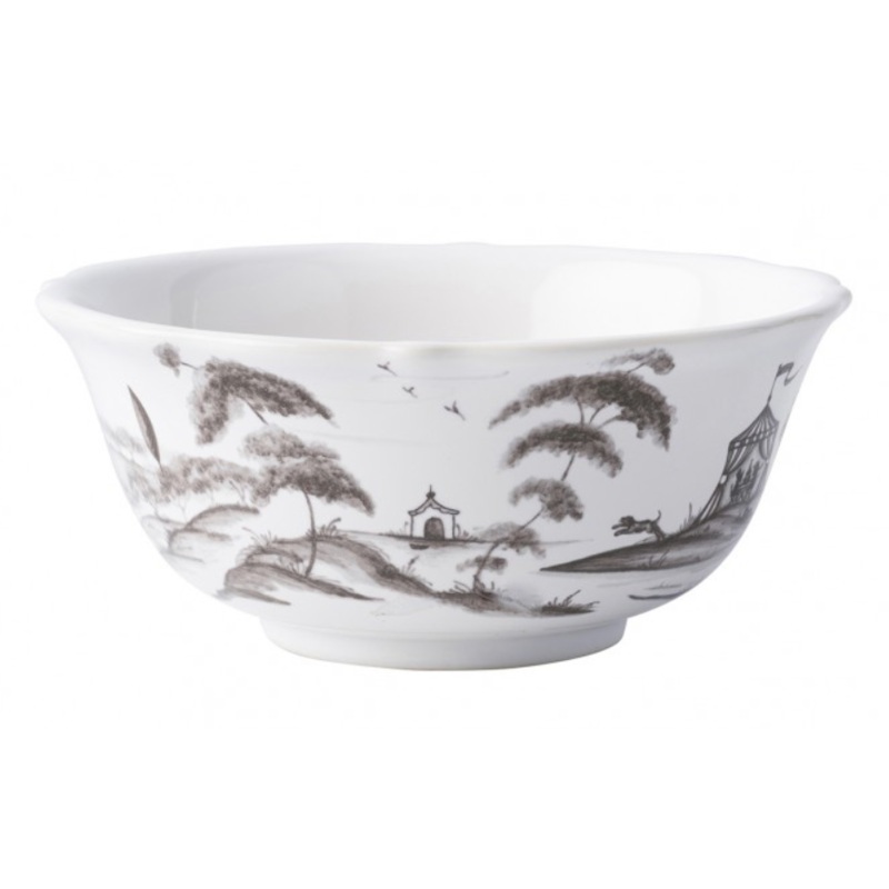 Juliska Country Estate Flint Cereal/Ice Cream Bowl Hen House