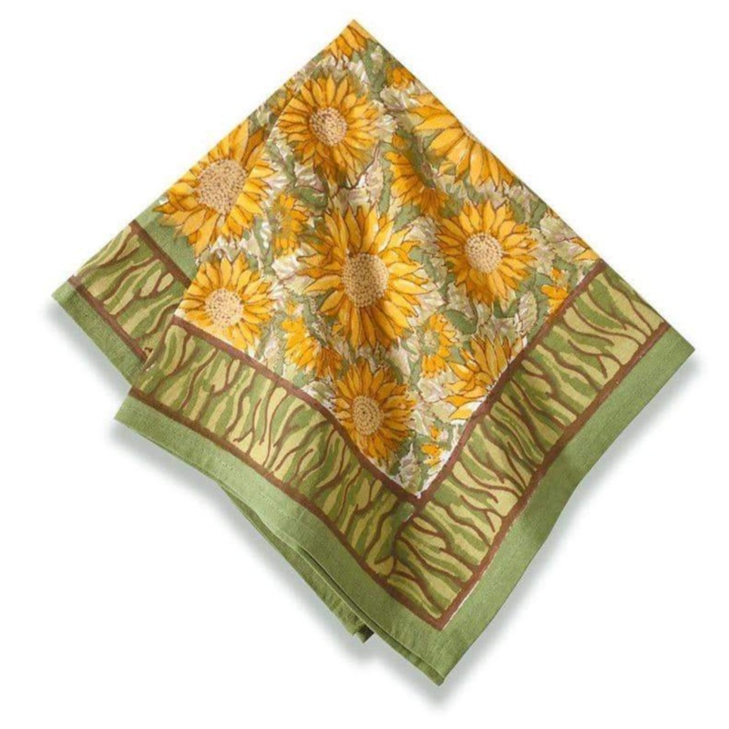 Sunflower Napkin Yellow & Green