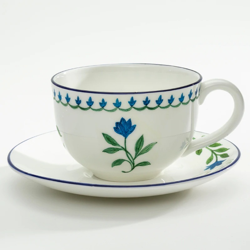 Halcyon Days NINA CAMPBELL MARGUERITE TEA CUP & SAUCER