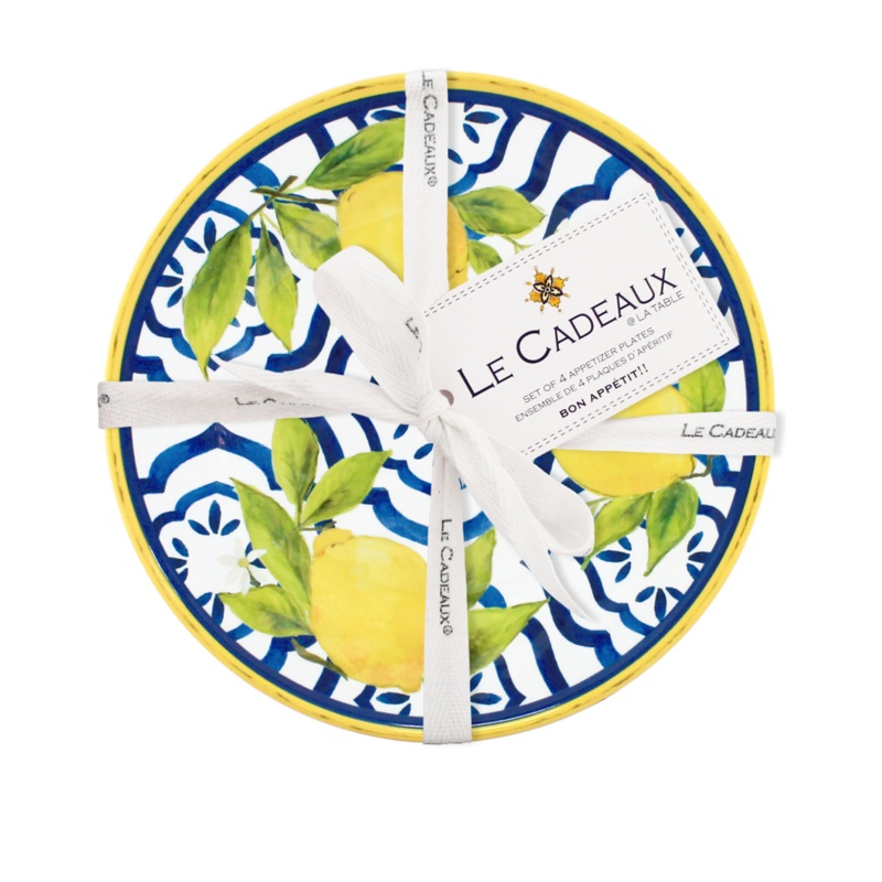 Le Cadeaux PALERMO APPETIZER PLATES SET OF 4