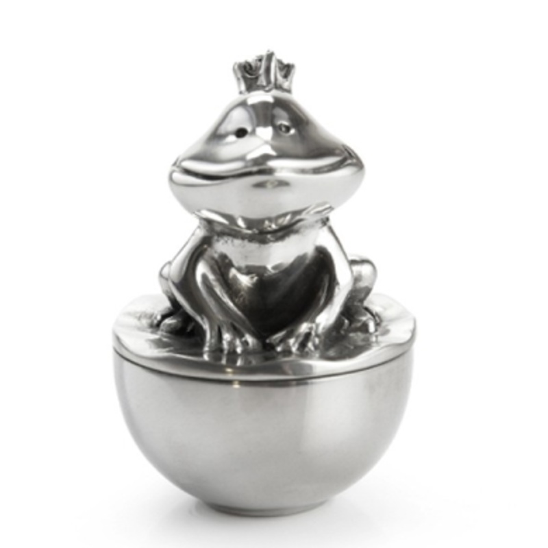 Pewter Frog Prince Tooth Box