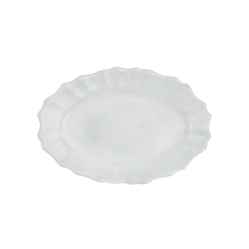 Vietri INCANTO SCALLOP SMALL OVAL TRAY
