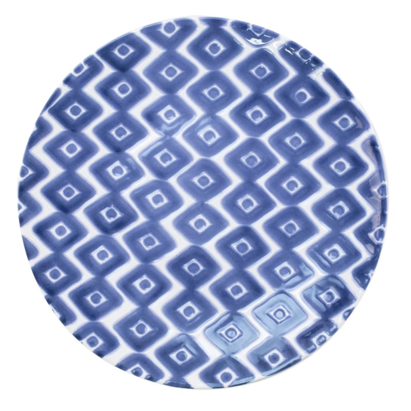 VIVA BY VIETRI SANTORINI DIAMOND DINNER PLATE