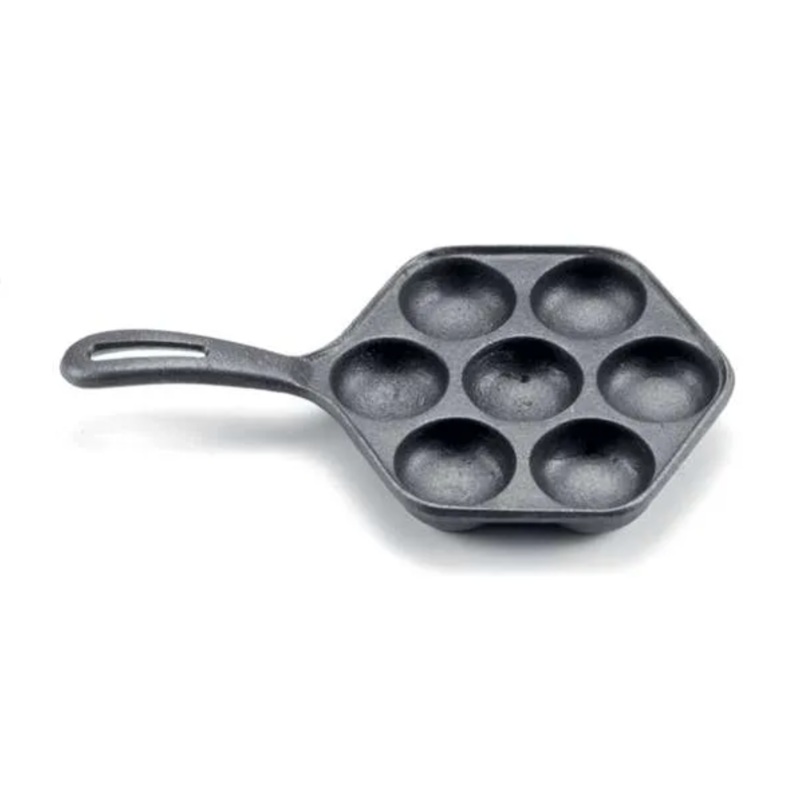 Cast Iron Aebleskiver Pan, 11.5"