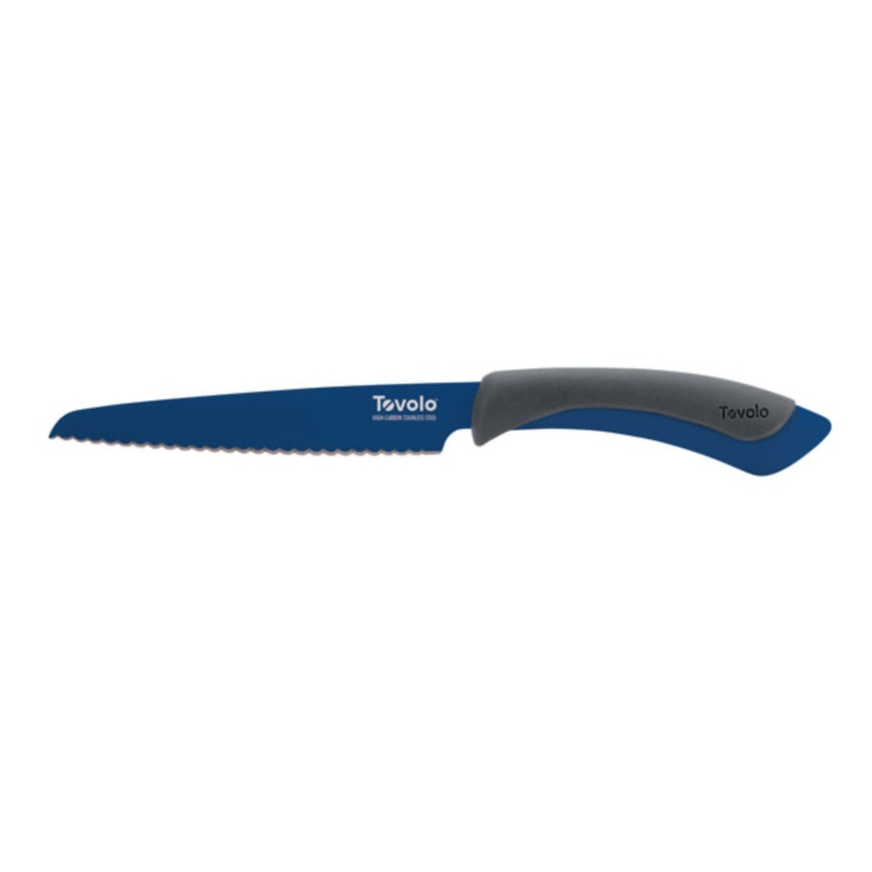 COMFORT GRIP SERRATED UTILITY KNIFE 5" INDIGO