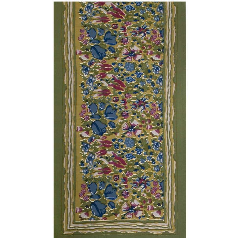 Couleur Nature Jardin Runner Blue & Vert 72"