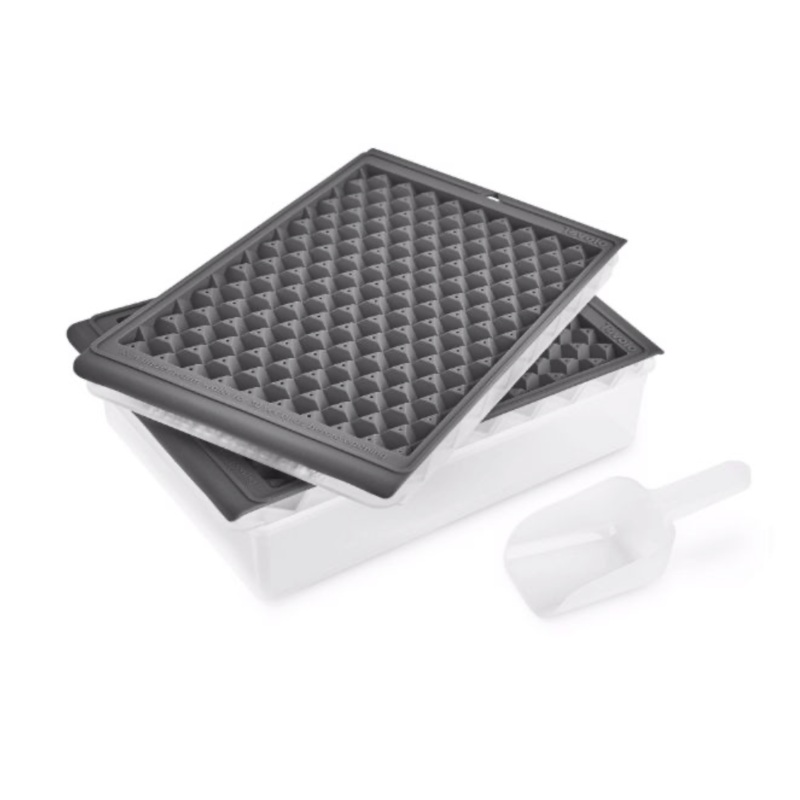 MINI ICE TWIST & RELEASE TRAYS WITH STORAGE BIN AND ICE SCOOP