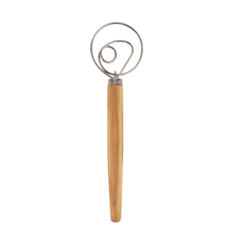 Olive Wood Swedish Dough Whisk
