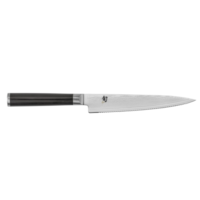 Shun Classic Serrated Utility 6"