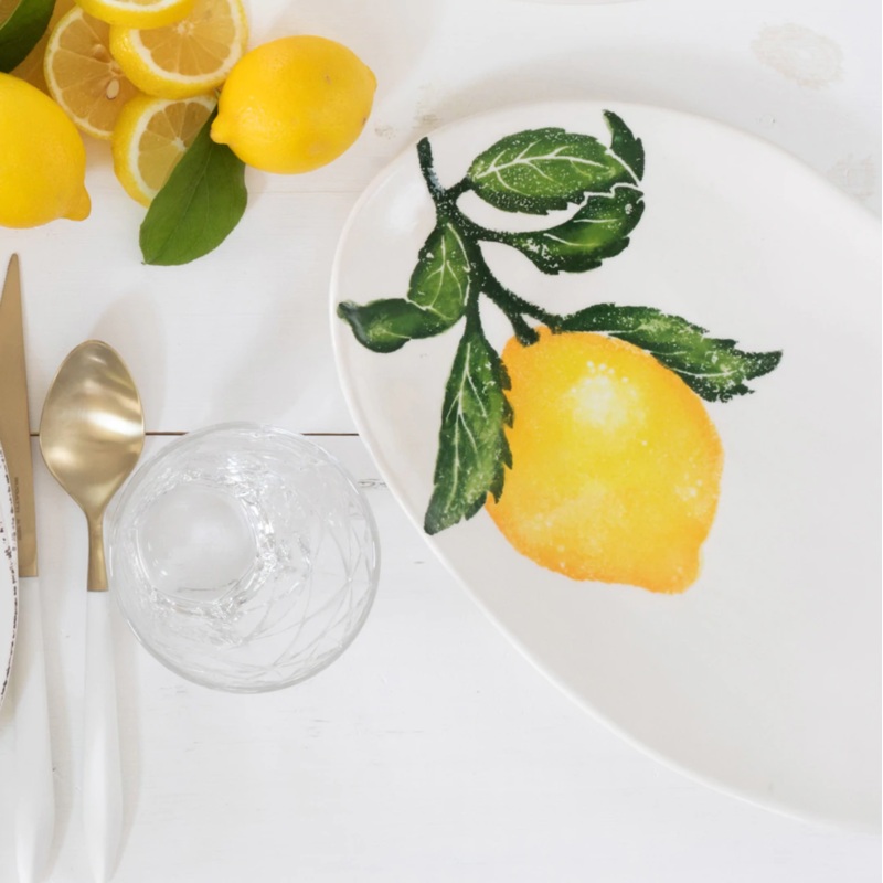 VIETRI LIMONI SMALL OVAL PLATTER