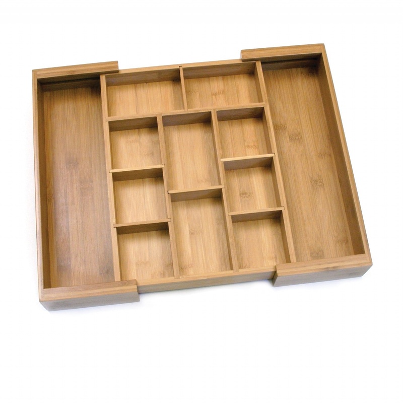 BambooExpandableOrganizerwith6RemovableDividers