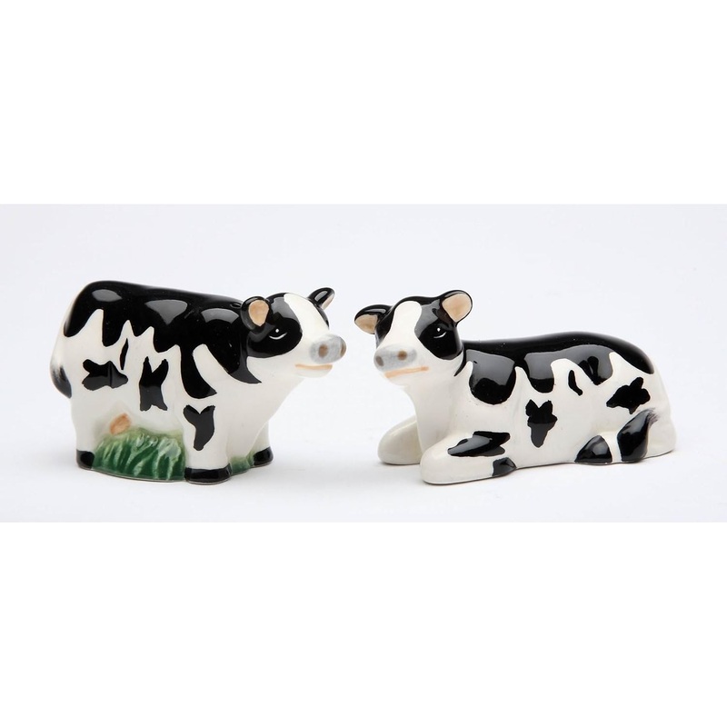 Black&WhiteMiniCowsSalt&PepperSet