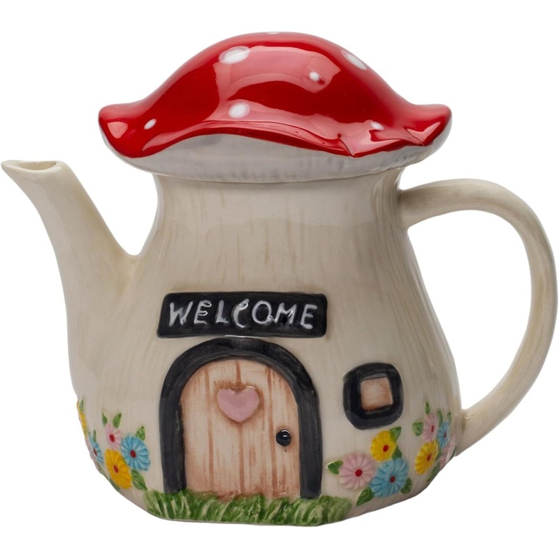 FairyMushroomHouseTeapot
