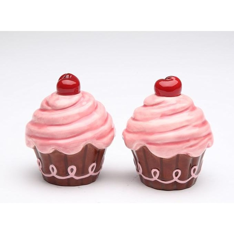 LifeIsSweetCupcakeSalt&PepperShakersSet
