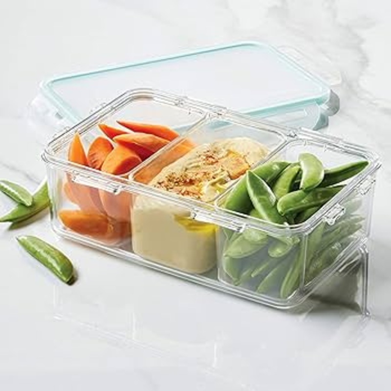 LOCK&LOCKRectangleFoodBinw/Divider,34Oz