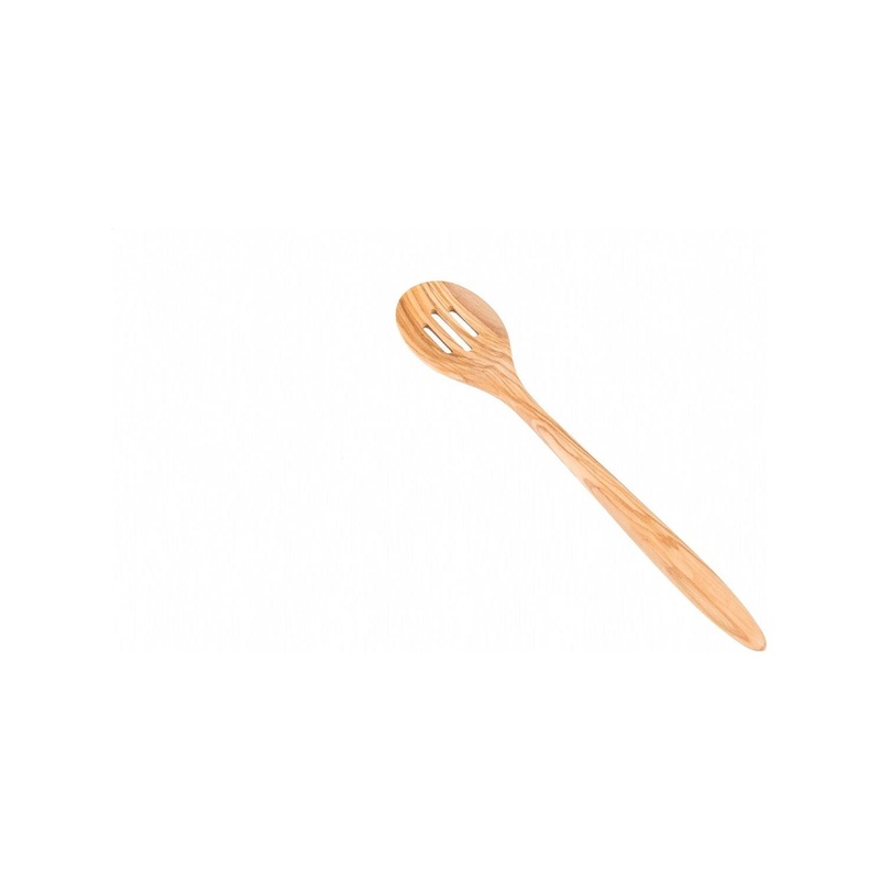 OliveWoodSlottedSpoon14"