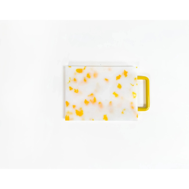 FREDERICKS&MAECUTTINGBOARD,LARGEYELLOWWHITE