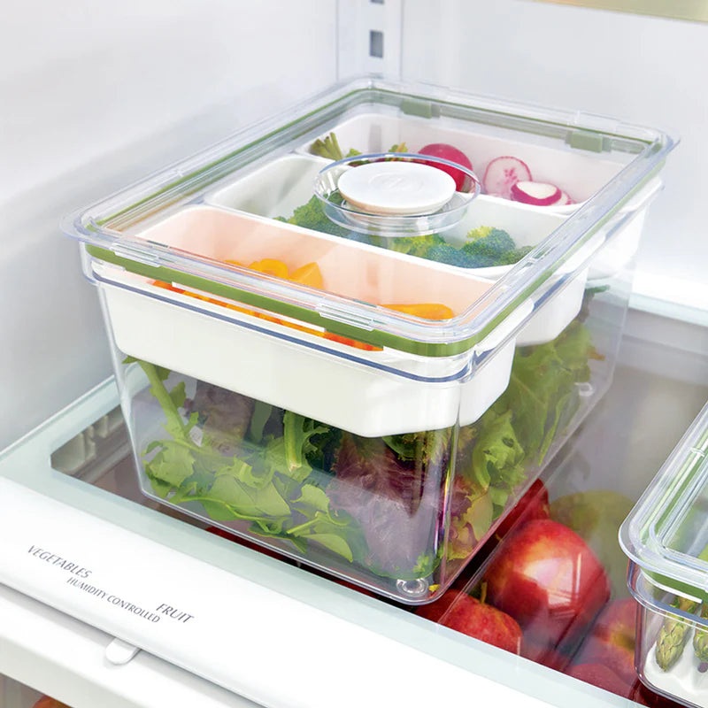 iDesignTallProduceStorageContainerw/Dividers