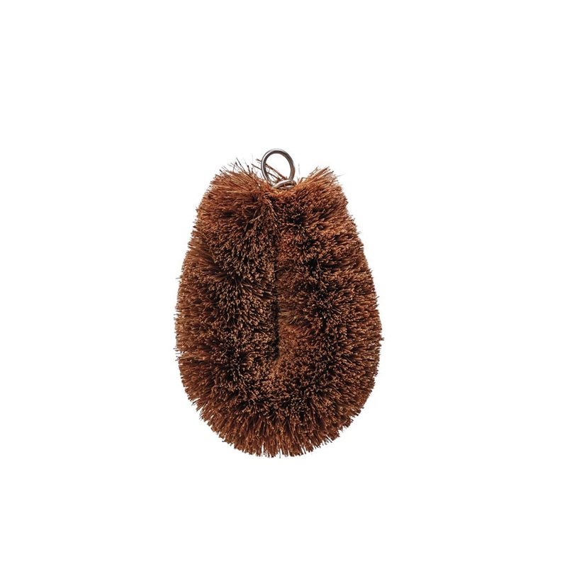 StainlessSteel&CocofiberVegetableBrush,Natural