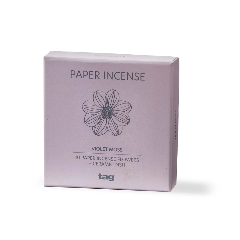 VioletMossPaperIncenseSet