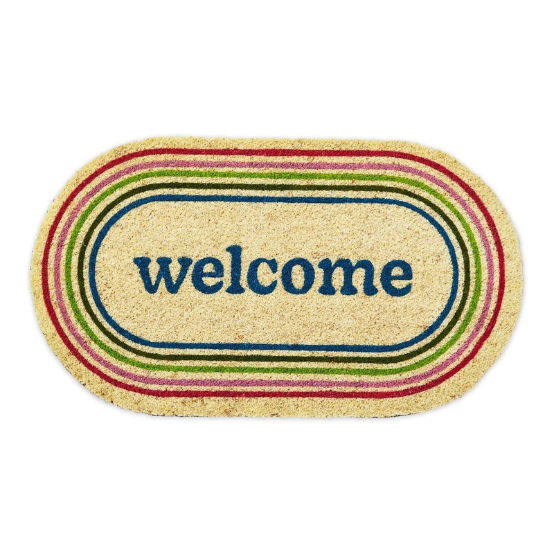 WelcomeShapedPvcCoirMat