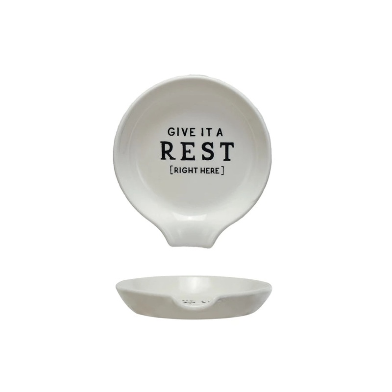 GiveitaRestStonewareSpoonRest