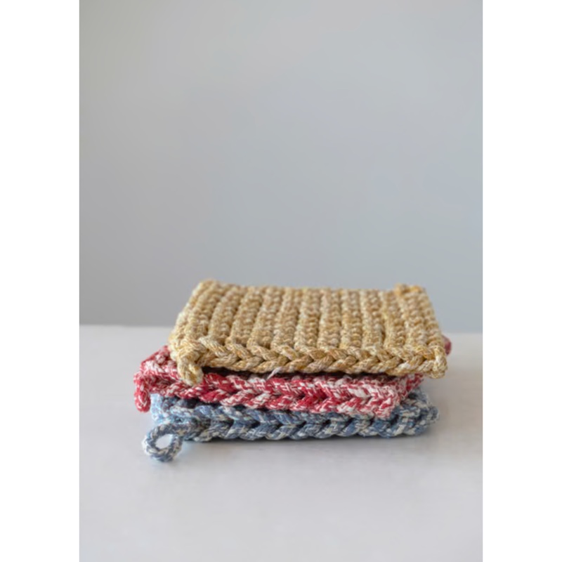 MelangeCottonCrochetedPotHolder