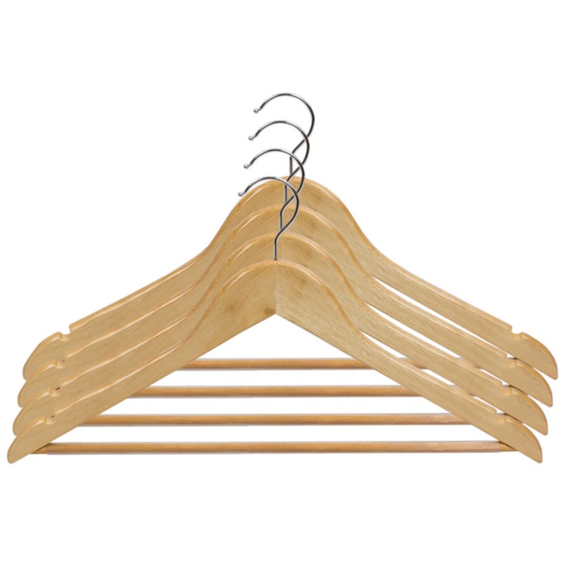 NonSlipNaturalWoodHangerSet/5